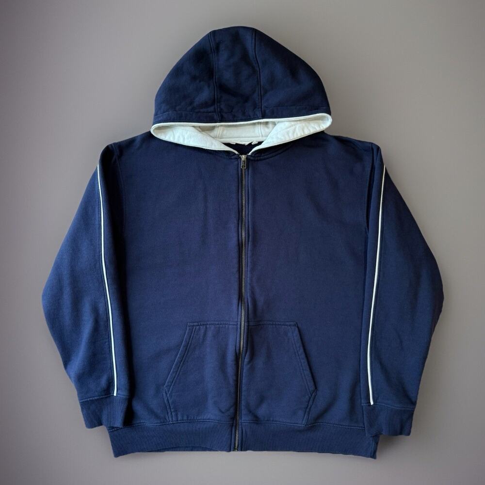 Cotopaxi Jacket XL Navy Full Zip Hooded Cotton Outerwear Minimalist Utah